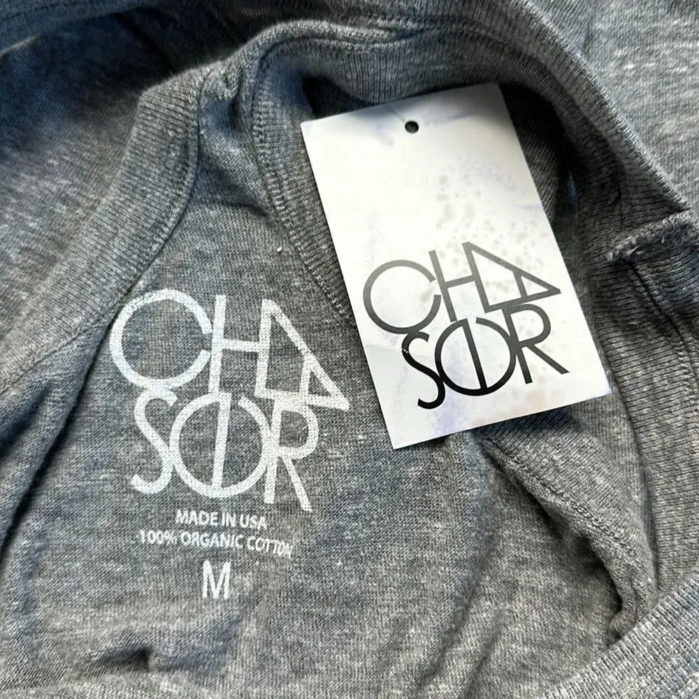 NWT Chaser Scoop-neck Chill Out Rainbow Retro Tank Top in Grey / Gray Medium - Picture 5 of 7